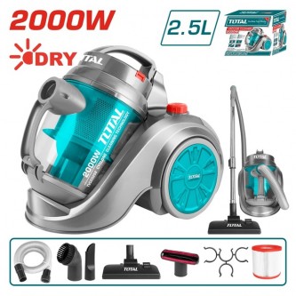 TOTAL ΗΛΕΚΤΡΙΚΗ ΣΚΟΥΠΑ ΞΗΡΗΣ ΑΝΑΡΡΟΦΗΣΗΣ 2.000W (TVC20258)